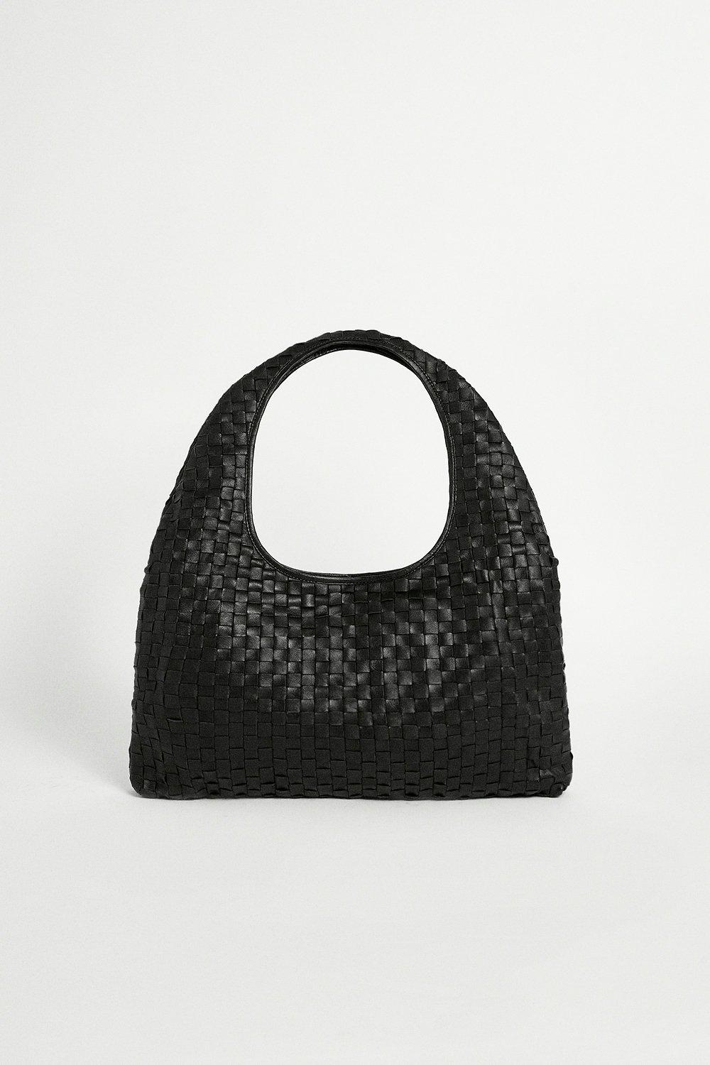 Bags u0026 Purses | Real Leather Weave Detail Bag | Warehouse