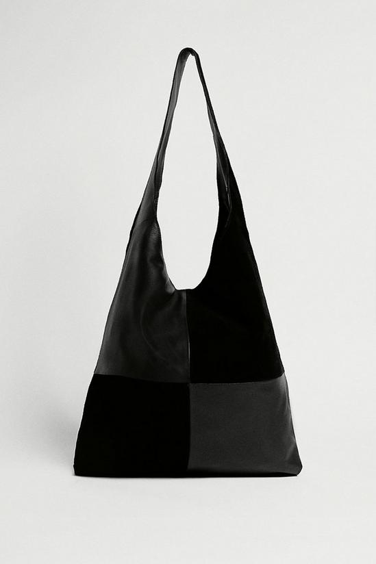 Warehouse Suede & Leather Mix Bag 1