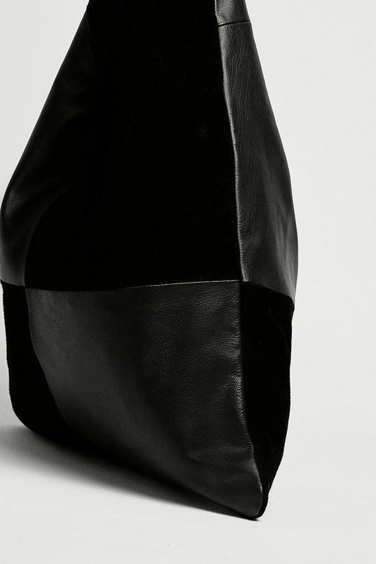 Warehouse Suede & Leather Mix Bag 2