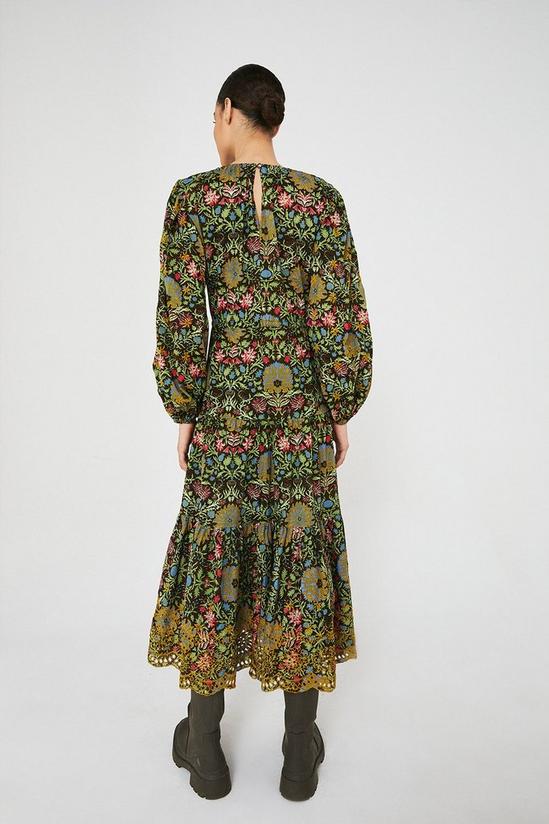 Warehouse Embroidery Tier Maxi Dress 3