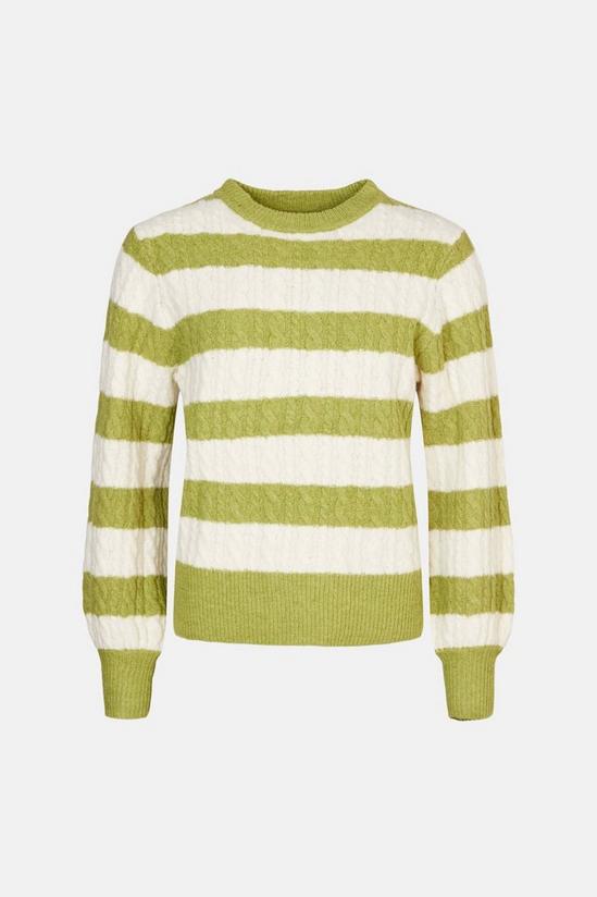 Warehouse Cable Stripe Knit Jumper 4