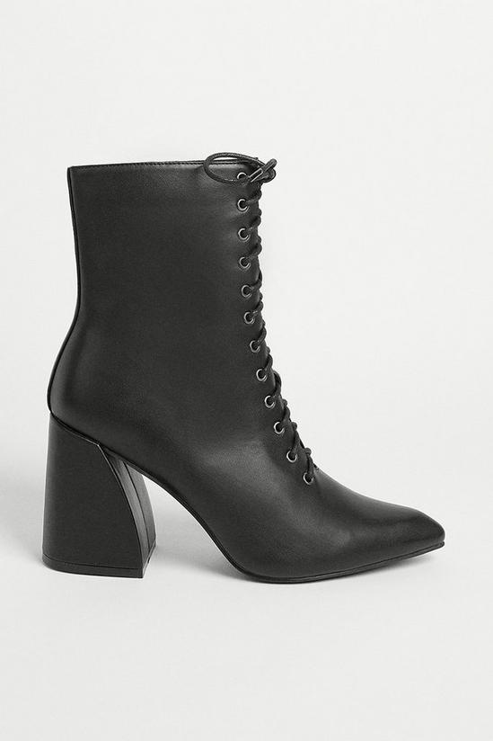 Warehouse Lace Up Heeled Boot 2