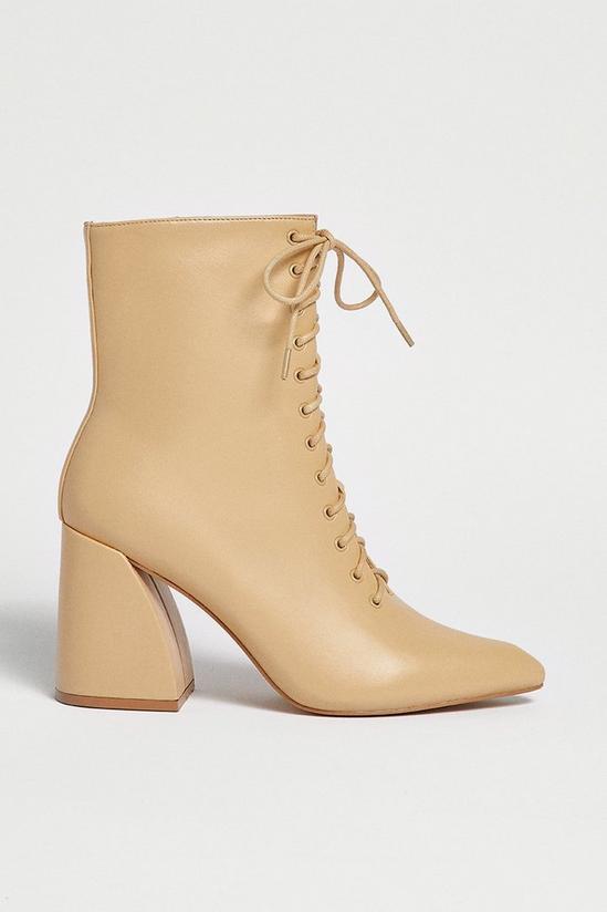 Warehouse Lace Up Heeled Boot 2