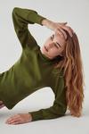 Warehouse Ribbed Knit Funnel Neck Jumper thumbnail 1