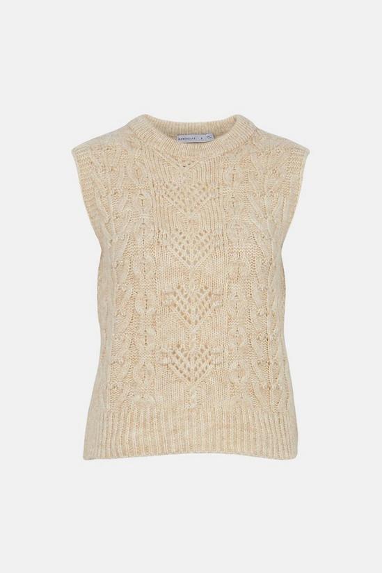 Warehouse Bobble And Cable Knit Tank 4