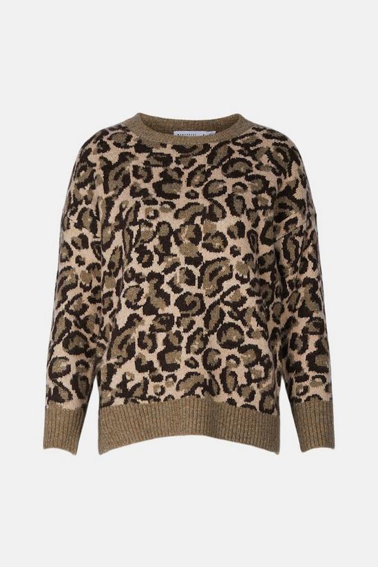 Warehouse Classic Animal Chunky Jacquard Knitted Jumper 4
