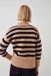 Warehouse Placement Stripe Funnel Knitted Jumper thumbnail 3
