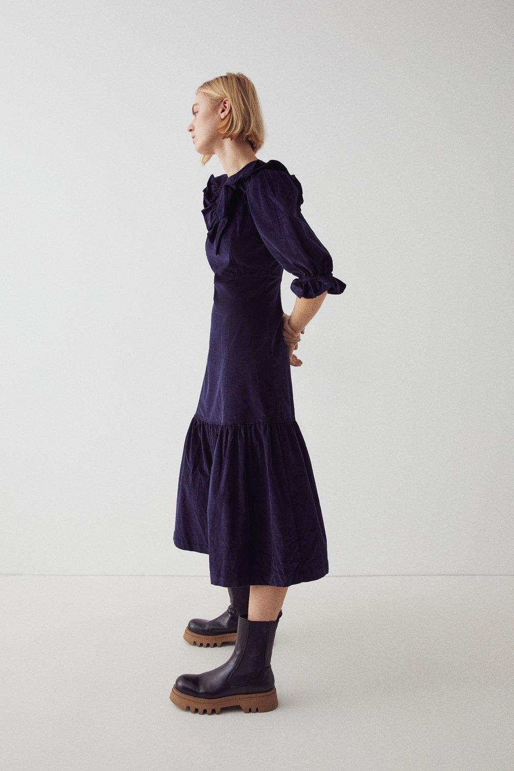 Warehouse 2024 corduroy dress