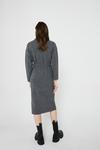 Warehouse Mixed Cable Belted Knit Dress thumbnail 3