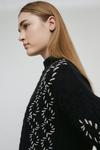 Warehouse Contrast Stitch Cable Knit Jumper thumbnail 2