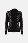 Warehouse Contrast Stitch Cable Knit Jumper thumbnail 4