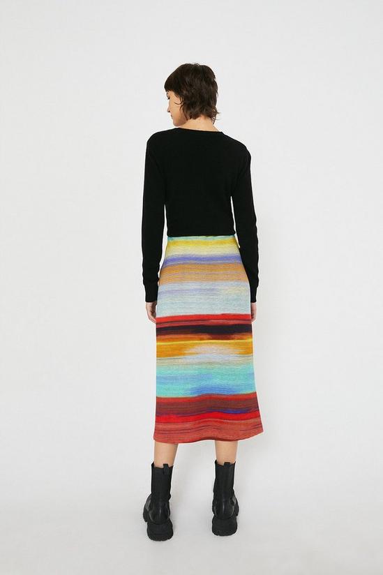 Warehouse Multi Stripe Midi Skirt 3