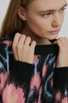 Warehouse Brushed Floral Knitted Jumper thumbnail 2