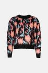 Warehouse Brushed Floral Knitted Jumper thumbnail 4