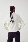 Warehouse Pearl Embellished Cable Knit Jumper thumbnail 3