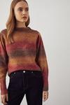 Warehouse Ombre Puff Sleeve Knitted Jumper thumbnail 1