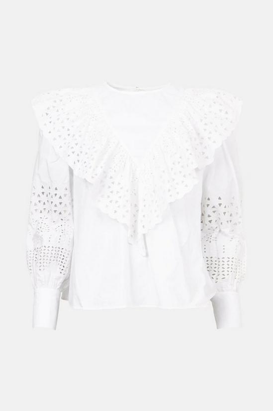Warehouse Broderie Ruffle Blouse 4