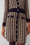 Warehouse Compact Houndstooth Knit Skirt thumbnail 1