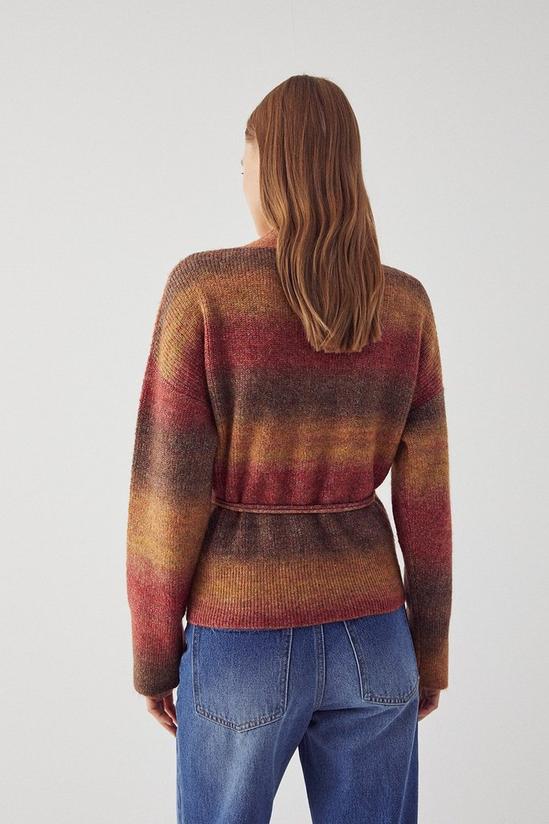 Warehouse Ombre Wrap Knitted Cardigan 3
