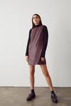 Warehouse Faux Leather Essential Shift Dress thumbnail 1