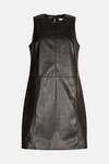 Warehouse Faux Leather Essential Shift Dress thumbnail 4