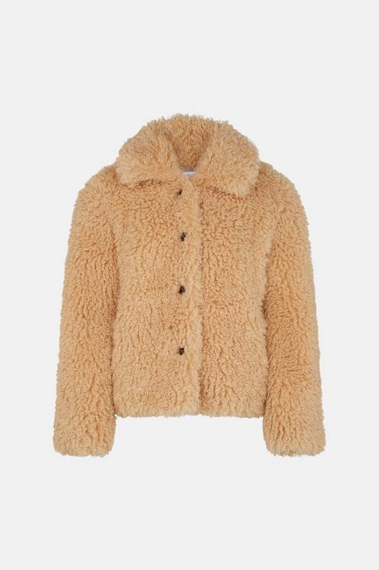 Warehouse Plush Curly Fur Jacket 4