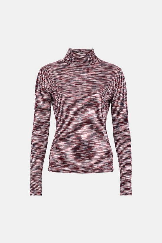 Warehouse Space Dye Roll Neck Top 4