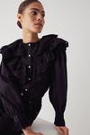 Warehouse Broderie Frill Front Blouse thumbnail 2