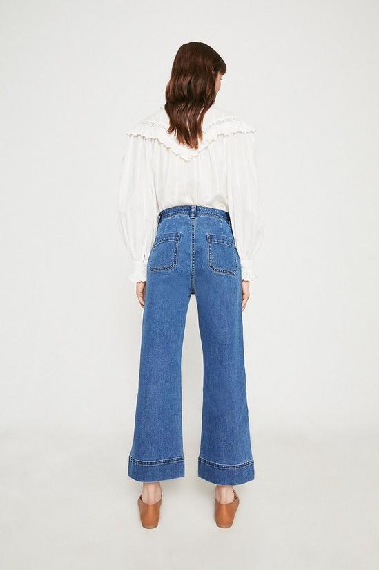 Warehouse 58s Simple Patch Pocket Cropped Wide Leg 3