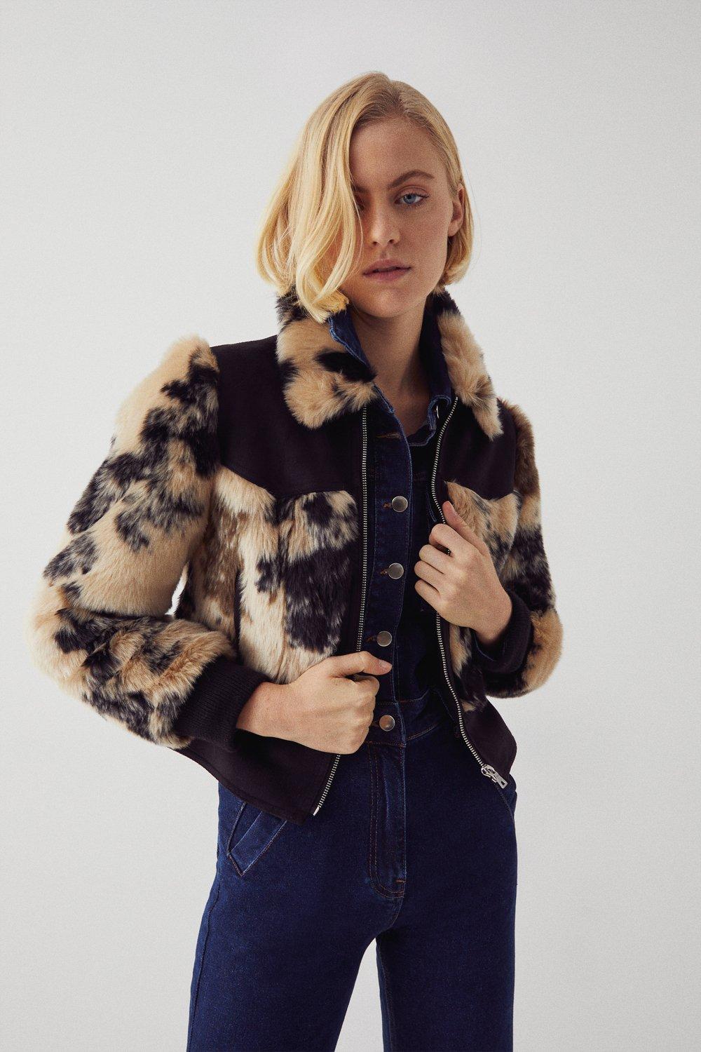 Jackets Coats Animal Fur 70s Bomber Warehouse