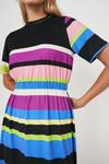 Warehouse Stripe Elasticated Waist Midi Dress thumbnail 2