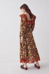 Warehouse Embroidery Square Neck Tier Maxi Dress thumbnail 3