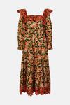 Warehouse Embroidery Square Neck Tier Maxi Dress thumbnail 4