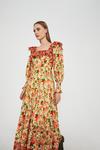 Warehouse Embroidery Square Neck Tier Maxi Dress thumbnail 1