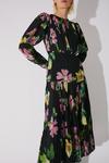 Warehouse British Museum X Mary Delany Pleated Dress thumbnail 4