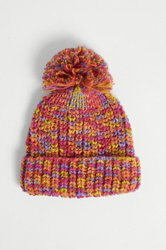 Warehouse Colourful Knitted Hat 1