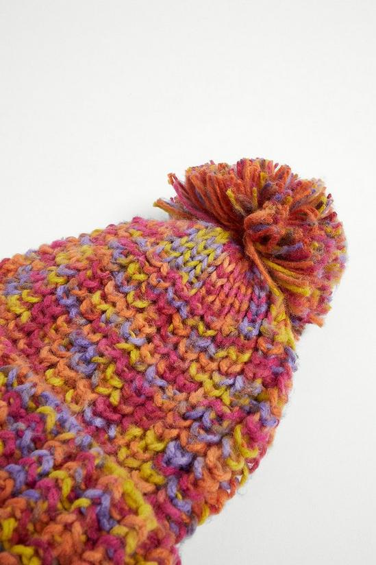 Warehouse Colourful Knitted Hat 2