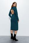 Warehouse Checkerboard Jacquard Polo Knit Dress thumbnail 1
