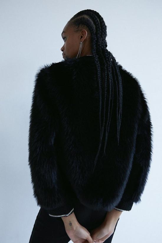 Warehouse Fur Tweed Jacket 3