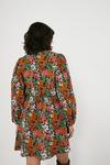 Warehouse Woven Long Sleeve Floral Mini Tea Dress thumbnail 3