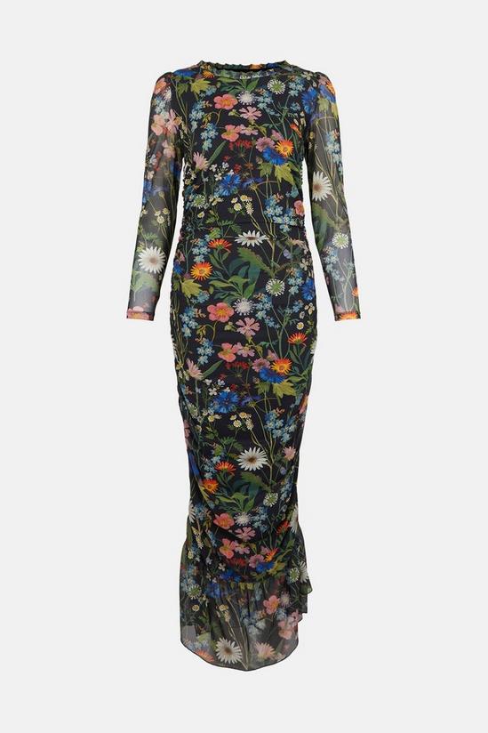 Warehouse British Museum X Mary Delany Printed Frill Dress 5