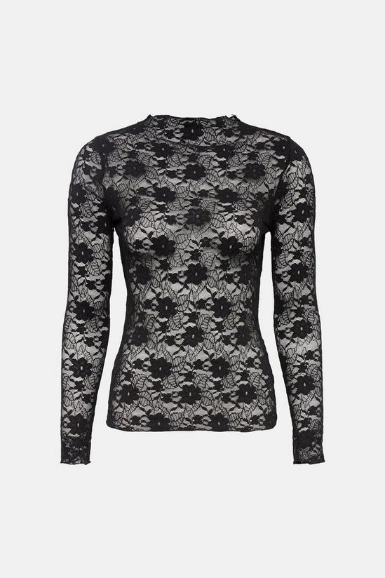 Warehouse Lace Long Sleeve Top 5