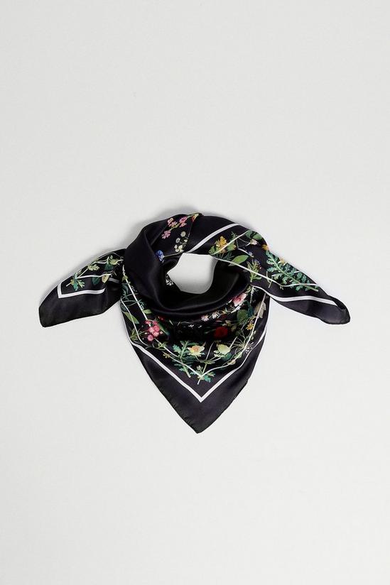 Warehouse British Museum X Mary Delany Printed Scarf 2