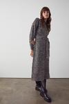 Warehouse Stitchy Panel Belted Knitted Dress thumbnail 1