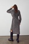 Warehouse Stitchy Panel Belted Knitted Dress thumbnail 3