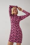 Warehouse Shadow Floral Knitted Dress thumbnail 4