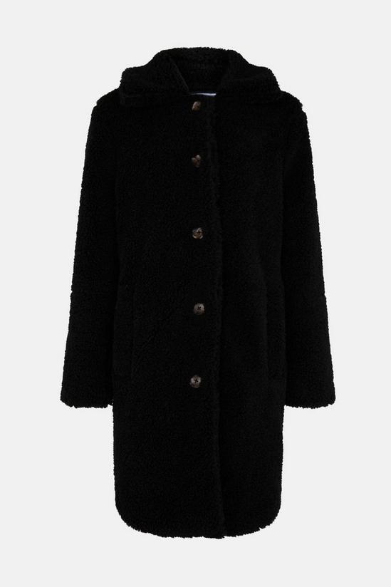 Warehouse Single Breasted Fur Coat 4