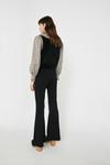 Warehouse Pintuck Flare Jersey Crepe Trousers thumbnail 3
