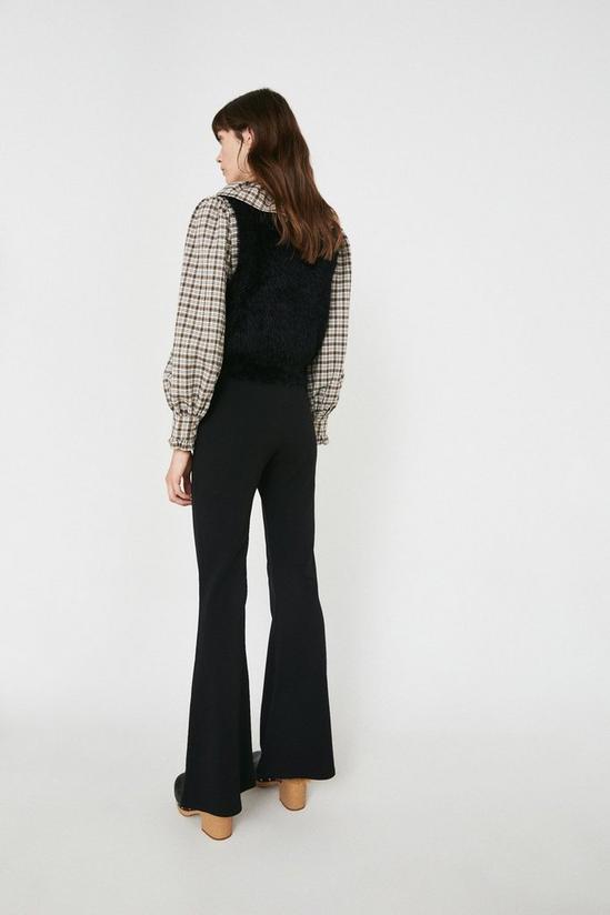 Warehouse Pintuck Flare Jersey Crepe Trousers 3