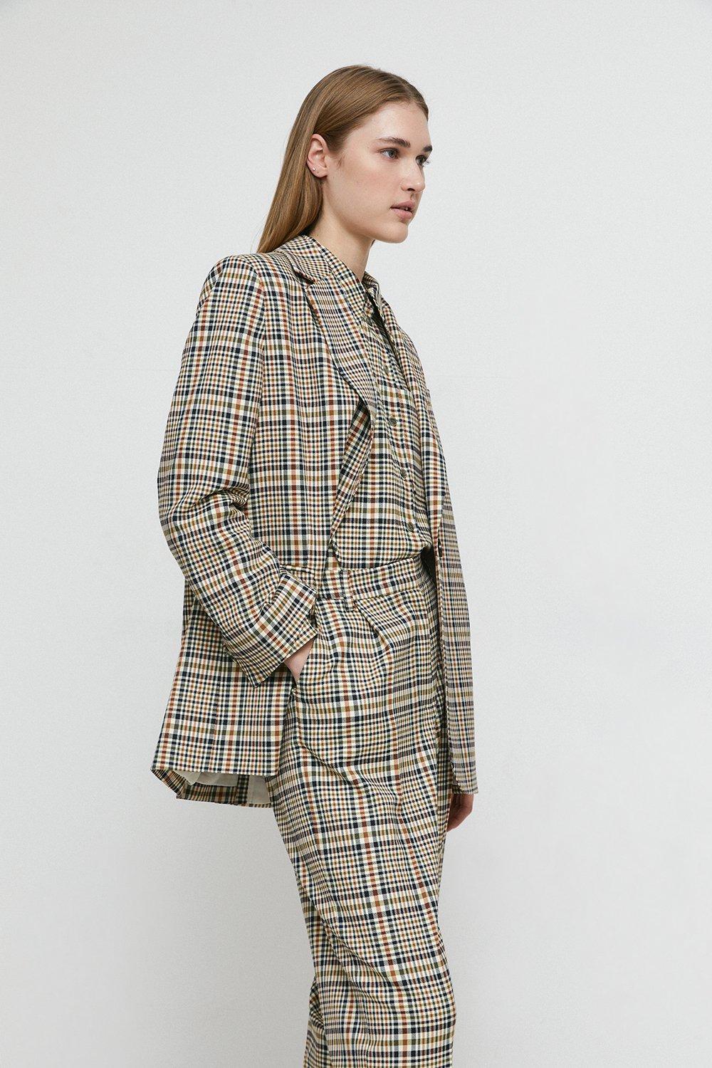 Warehouse 2024 check blazer